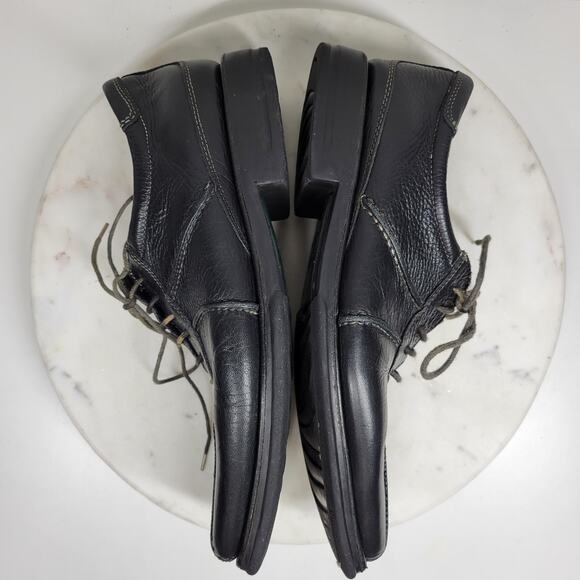 Sandro Moscoloni Brazil Comfort Shoes Mens 9D Black Leather Casual Lace Up - Picture 10 of 16